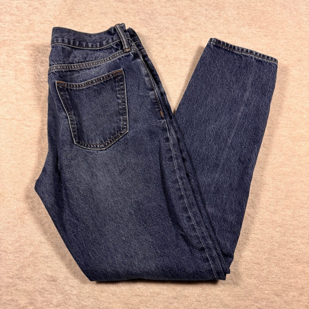 Old Navy Original Taper Jeans Mens 34x34 Blue Denim Cotton‎ Classic Fit